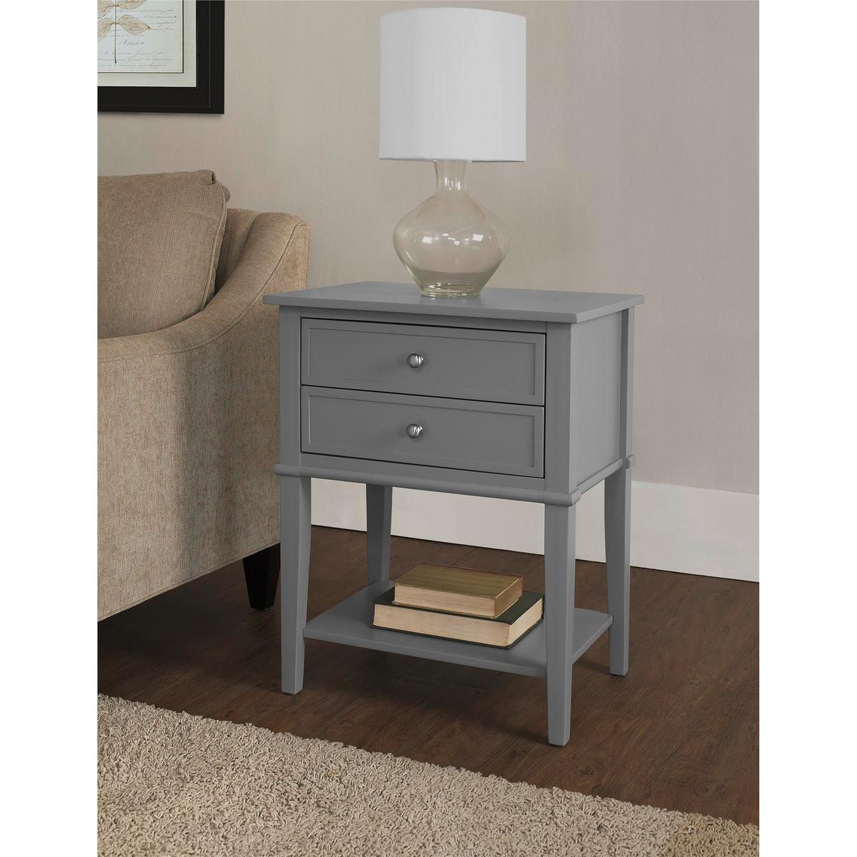Beistelltisch Franklin Grau B: 55 Cm - Grau, Design, Holz/Holzwerkstoff (55/39/71cm) - MID.YOU