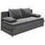 Schlafsofa Svenja B: Ca 208 cm - Dunkelgrau/Silberfarben, KONVENTIONELL, Holzwerkstoff/Textil (208/82/93cm) - Carryhome Schlafsofa Svenja B: Ca 208 cm - Dunkelgrau/Silberfarben, KONVENTIONELL, Holzwerkstoff/Textil (208/82/93cm) - Carryhome