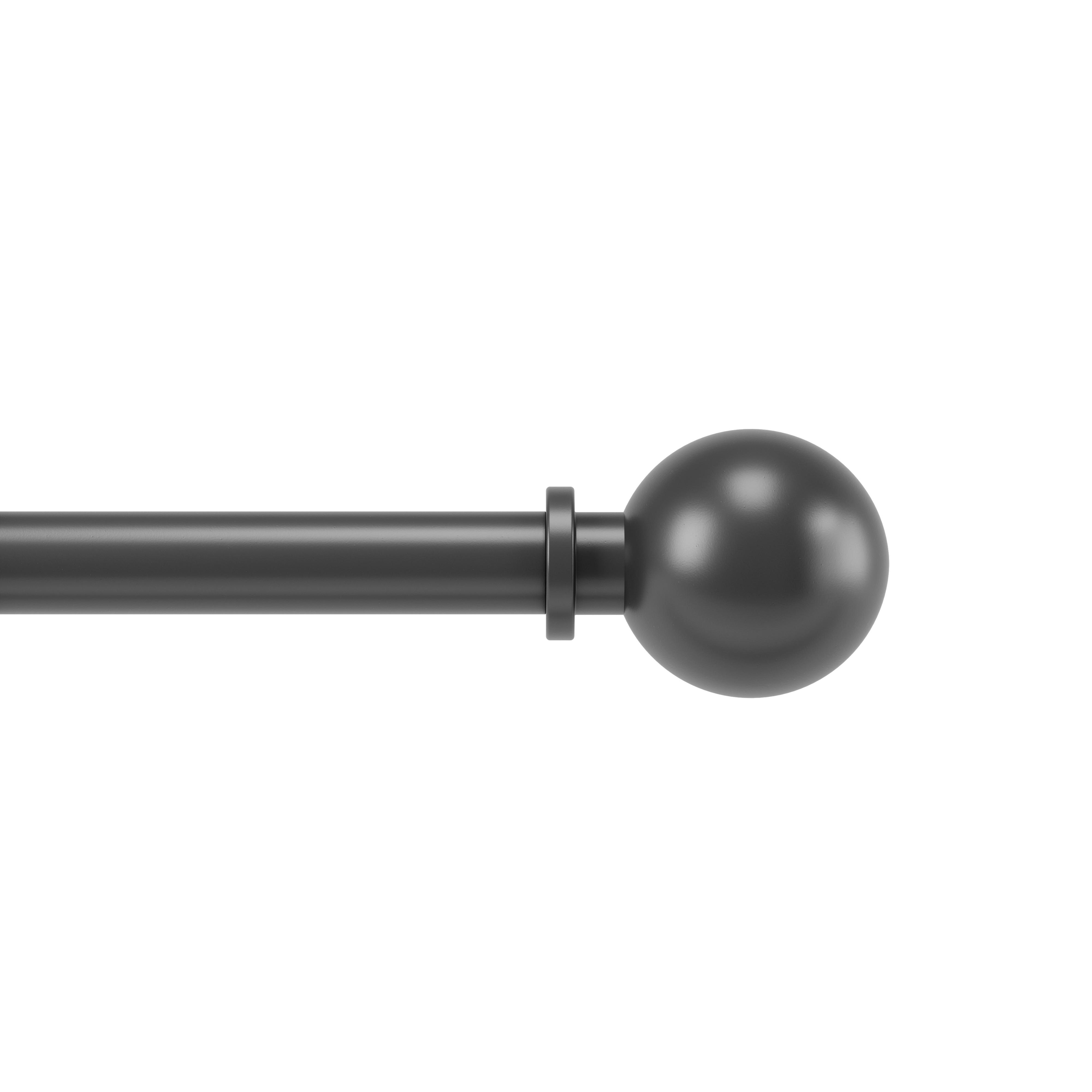 ZÁVESOVÁ TYČ BOLAS - čierna, Konventionell, kov/plast (383cm) - Umbra