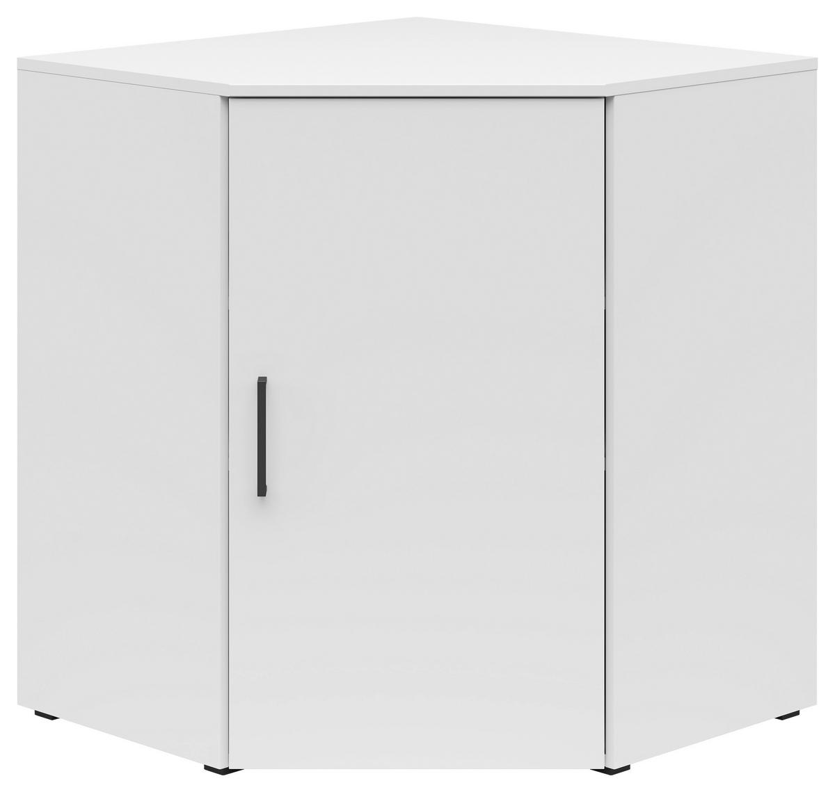 Rohová komoda MULTISTAURAUM š: 101 cm - čierna/biela, Modern, kompozitné drevo/plast (101/83/79cm)