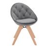 Jídelní židle DARIA tmavě šedá - šedá/tmavě šedá, Moderní, kov/dřevo (57/80,5/59cm) - Livetastic