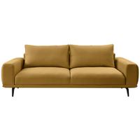 3-sitzer-sofa Selene Gelb, B: 242 Cm - Gelb/Schwarz, MODERN, Textil (242/89/115cm) - MID.YOU
