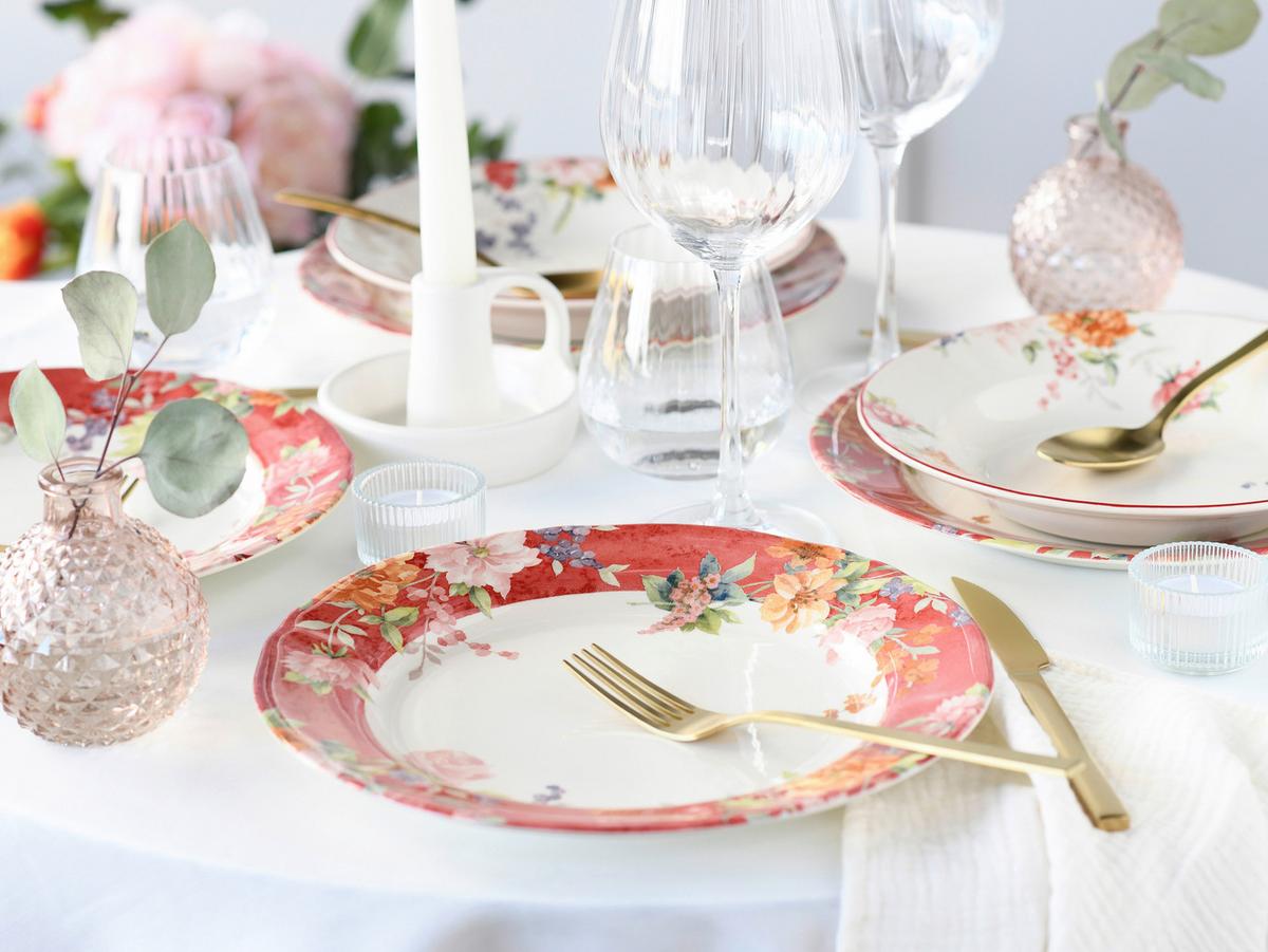 Kombiservice Steinzeug 4 Personen Geschirr Set - Multicolor, Keramik (44/27/40cm) - Creatable