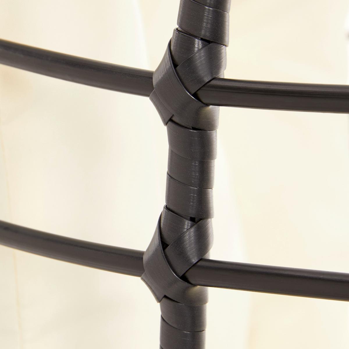 Relaxační křeslo NARA černé - bílá/černá, Moderní, kov/textil (77/145/65cm) - Bessagi Garden