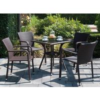 Stapelsessel 120117 - Braun, MODERN, Kunststoff/Metall (56/83/60cm) - Siena Garden