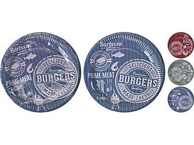 Papírtányér Bbq - Papír (23/23/1cm)