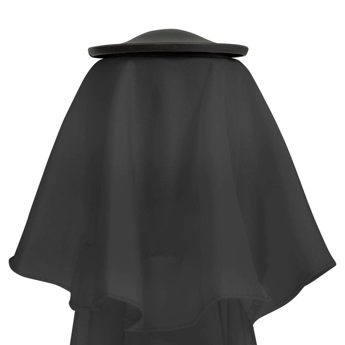 Sonnnenschirm Basic Lift Dh: 182x210 cm Anthrazit - Anthrazit, Basics, Textil/Metall (182/210cm) - Doppler