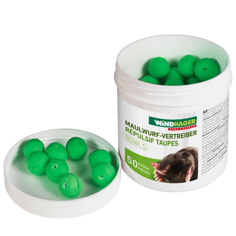 Tiervertreiber Maulwurfabwehr Kugeln 50 Stk. - Weiß/Grün, Basics - Windhager