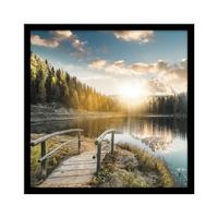 OBRAZ VOUS II - viacfarebná/čierna, kompozitné drevo (30/30cm) - Modern Living