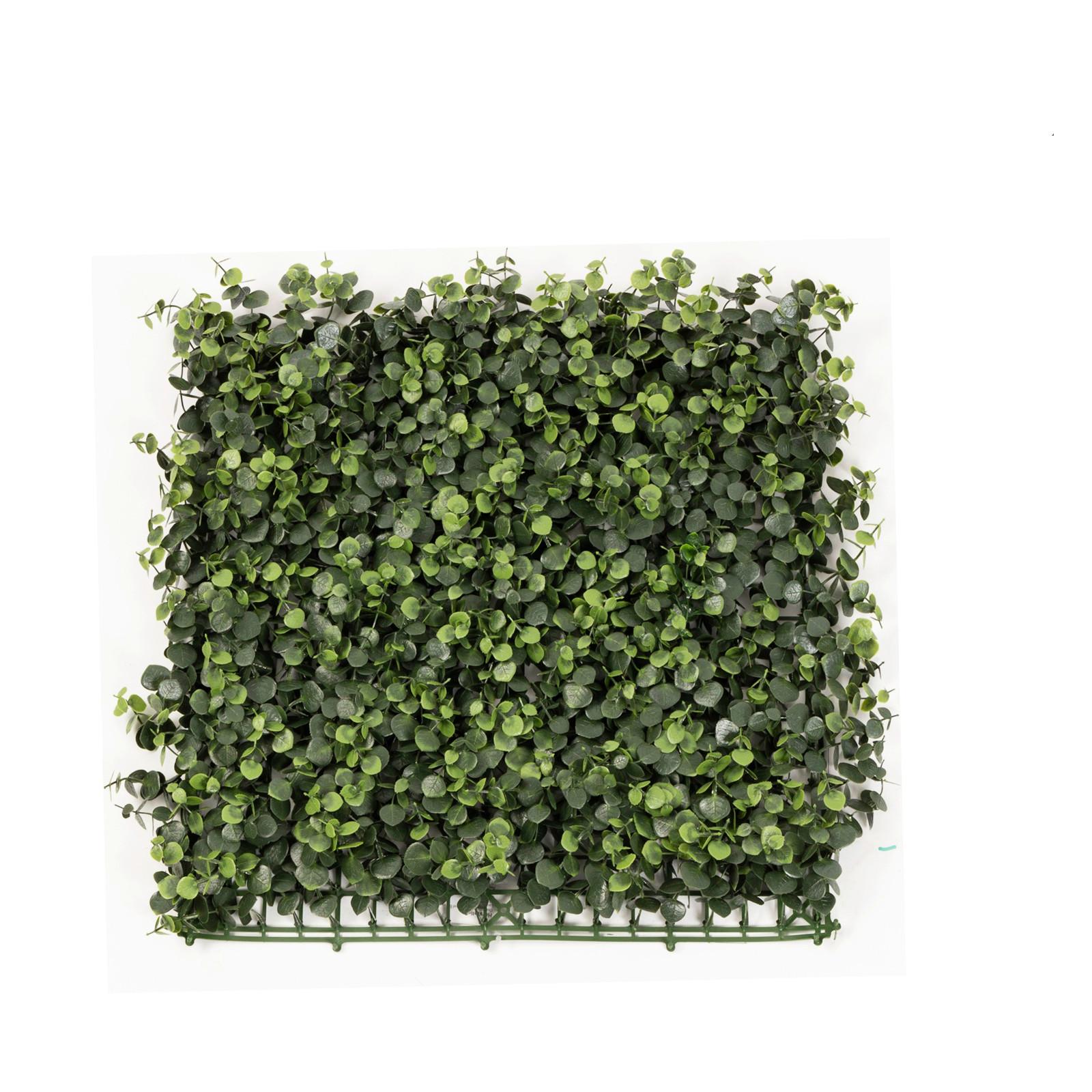Wandverkleidung Kunstpflanze - Jadegrün/Mintgrün, Trend, Kunststoff (50/50cm) - FloorDirekt
