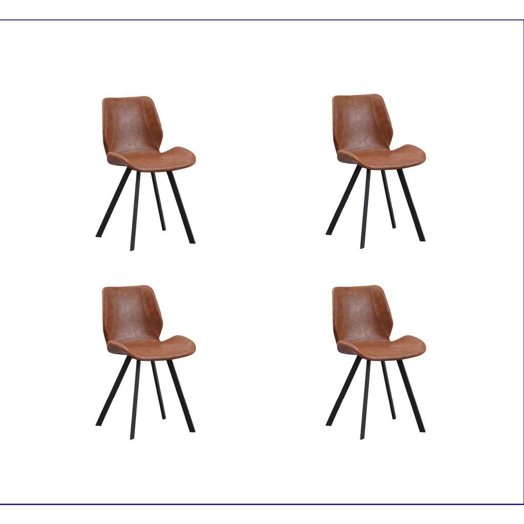 Stuhl-Set Barona Cognac B: 44 cm
