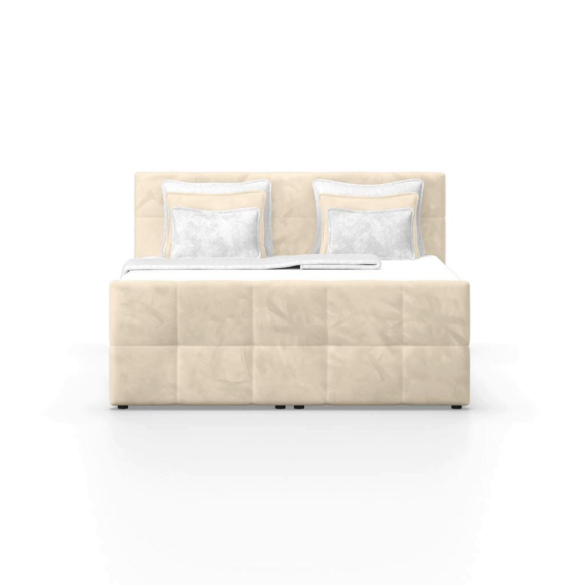 Boxspringbett mit Topper & Bettkasten 180x200 cm Medino - Champagner, KONVENTIONELL, Holz/Holzwerkstoff (180/200cm) - Luca Bessoni
