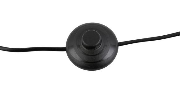 Stehlampe Lilien Schwarz Mit Fußschalter Modern - Schwarz, ROMANTIK / LANDHAUS, Metall (40/160cm) - James Wood