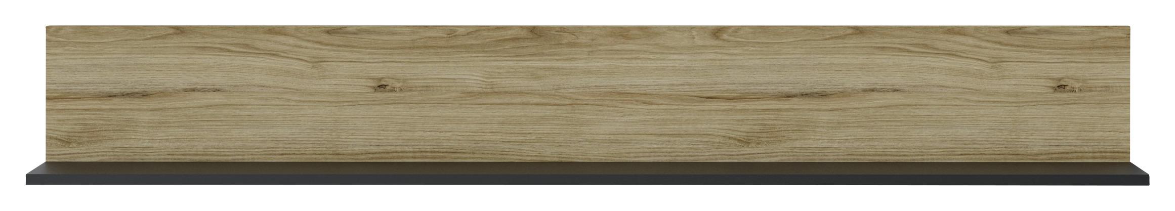Nástenná Polica Novena - Design, kompozitné drevo (160/22,6/21,6cm)