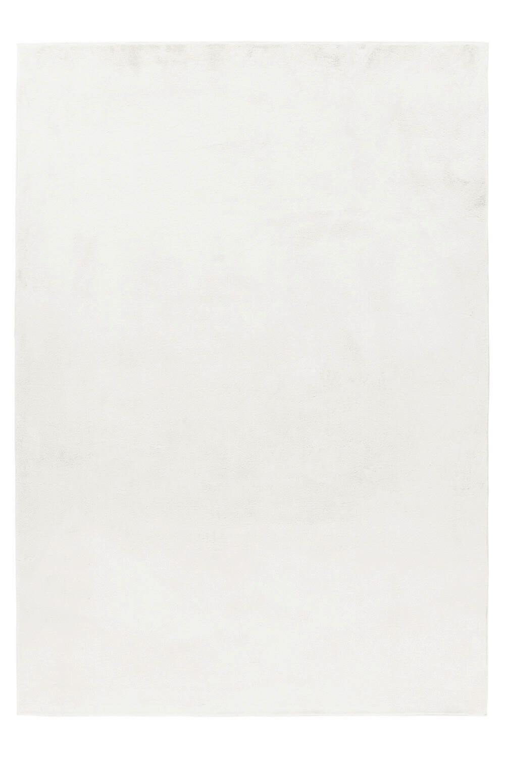 Hochflorteppich, Creme, 20mm Pouffy - Creme, Basics, Textil (140/200cm)