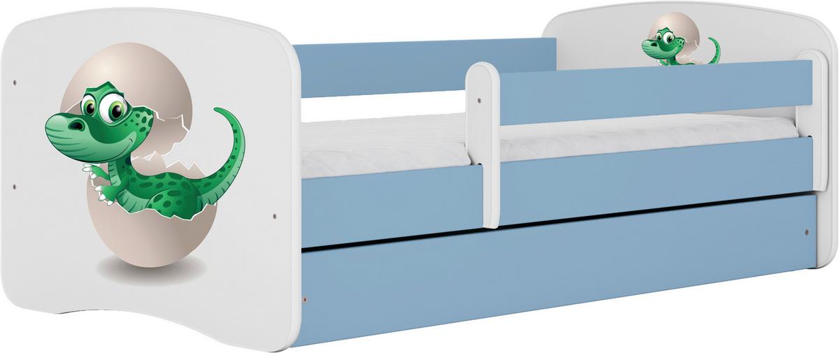 Kinder-/Juniorbett Babydreams inkl. Matratze 80x160 - Blau/Birkefarben, MODERN, Holz/Holzwerkstoff (80/160cm) - MID.YOU