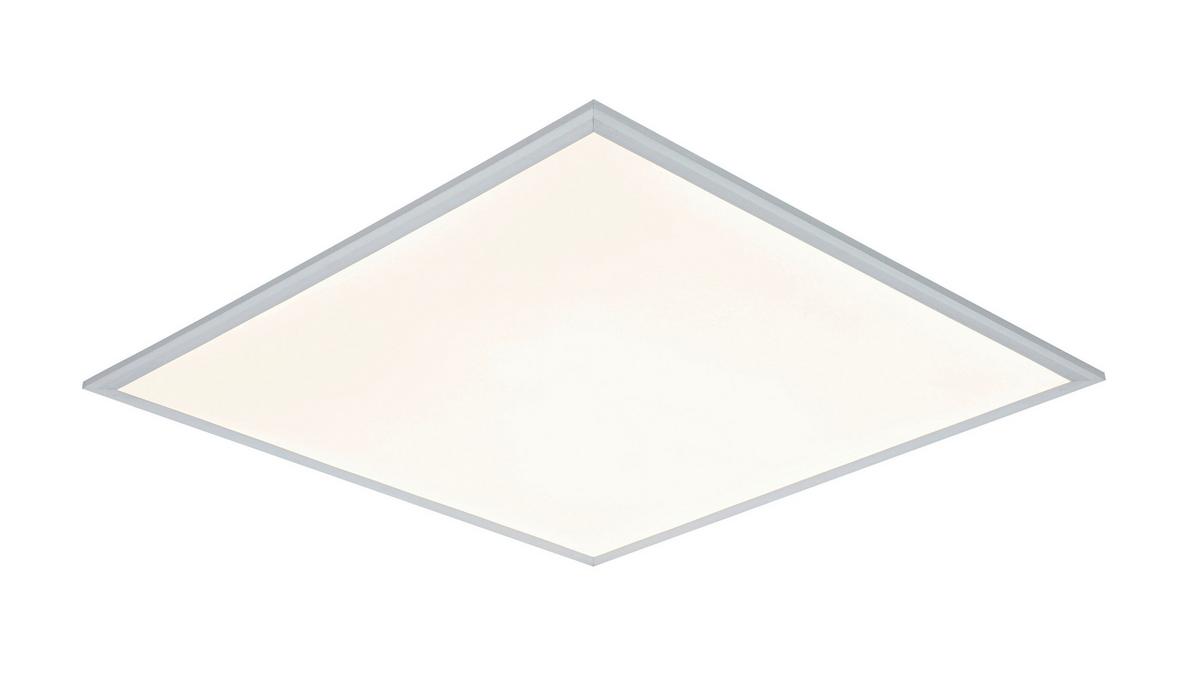 STROPNÉ LED SVIETIDLO CORNELIUS -AKT- - biela/strieborná, Modern, kov/plast (60/60/7,5cm) - Mömax