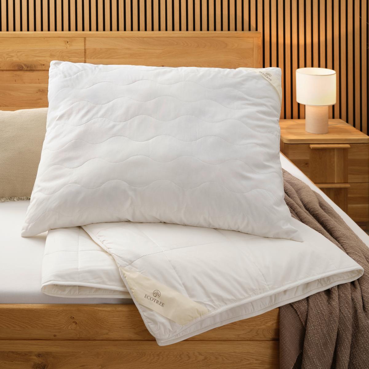 Polštář pod hlavu Bamboo, 70/90cm - bílá, Moderní, textil (70/90cm) - ecoTree