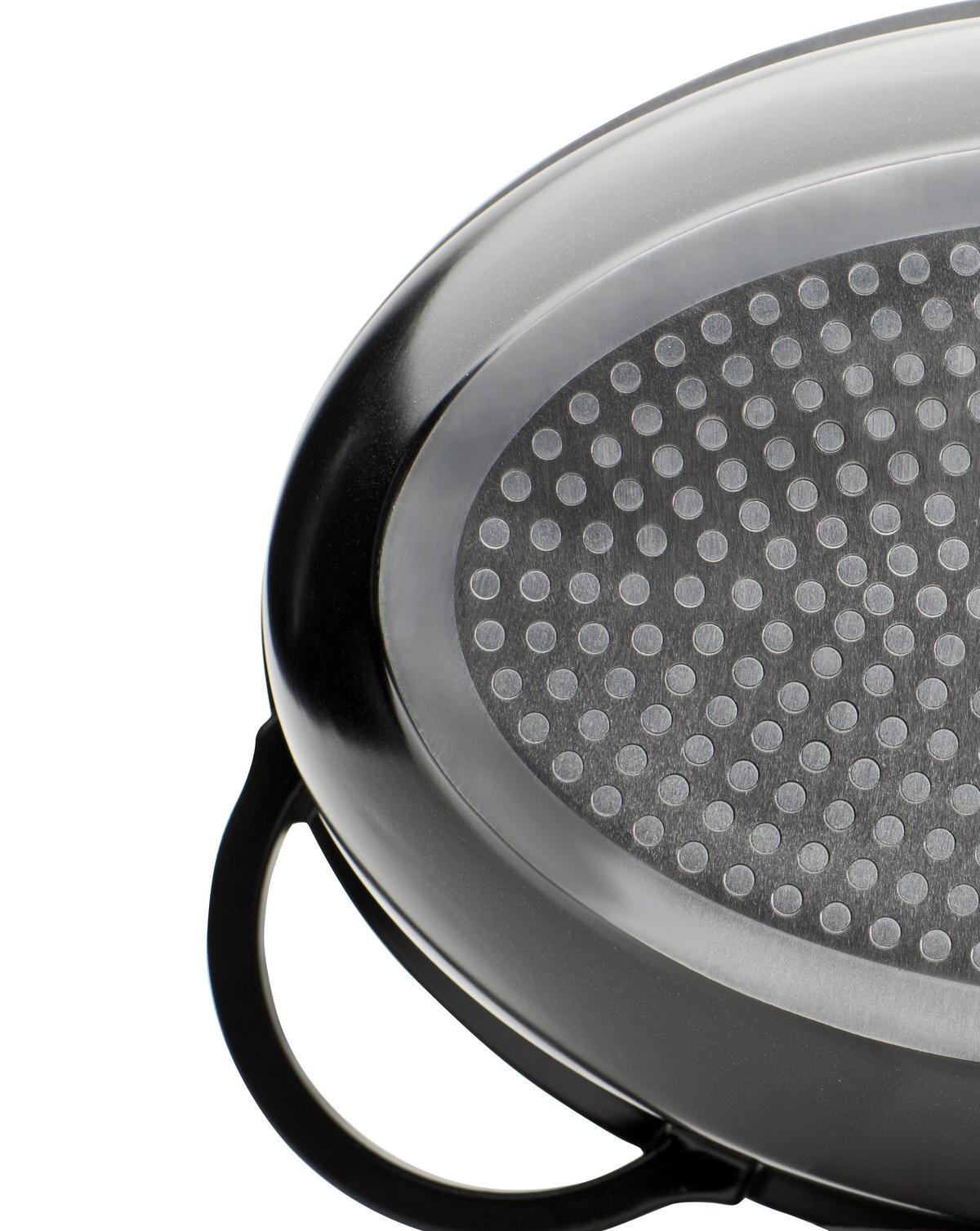 Gsw Bräter Ceramica Xl Schwarz, B/l25x38cm - Schwarz, Basics, Metall (25/38cm) - GSW