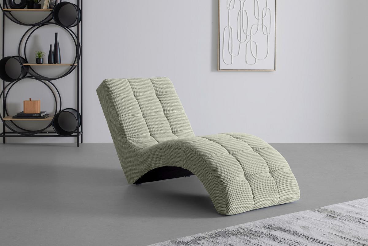 Relaxačné ležadlo LAVANDA, sivobéžová, max. 120 kg - čierna/sivobéžová, Modern, textil/plast (68/80/167cm) - Mömax