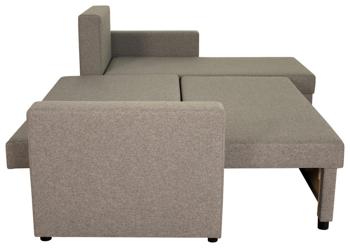 Rohová sedačka ZAP, oboustranná, cappuccino - černá/cappuccino, Moderní, dřevo/textil (226/148cm) - Based