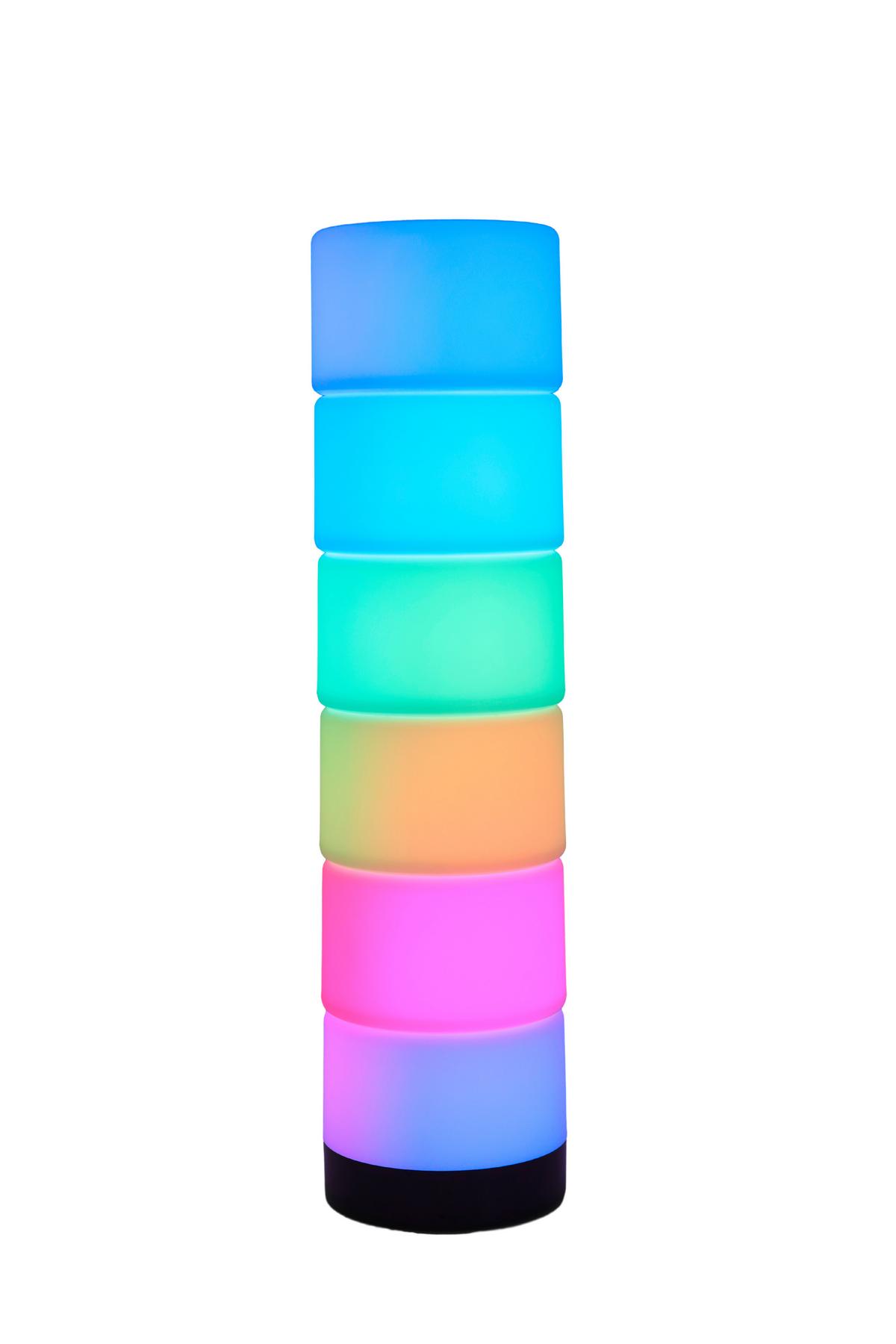 Led-dekoleuchte Charlie - Schwarz/Weiß, KONVENTIONELL, Kunststoff (10/39cm) - Luca Bessoni