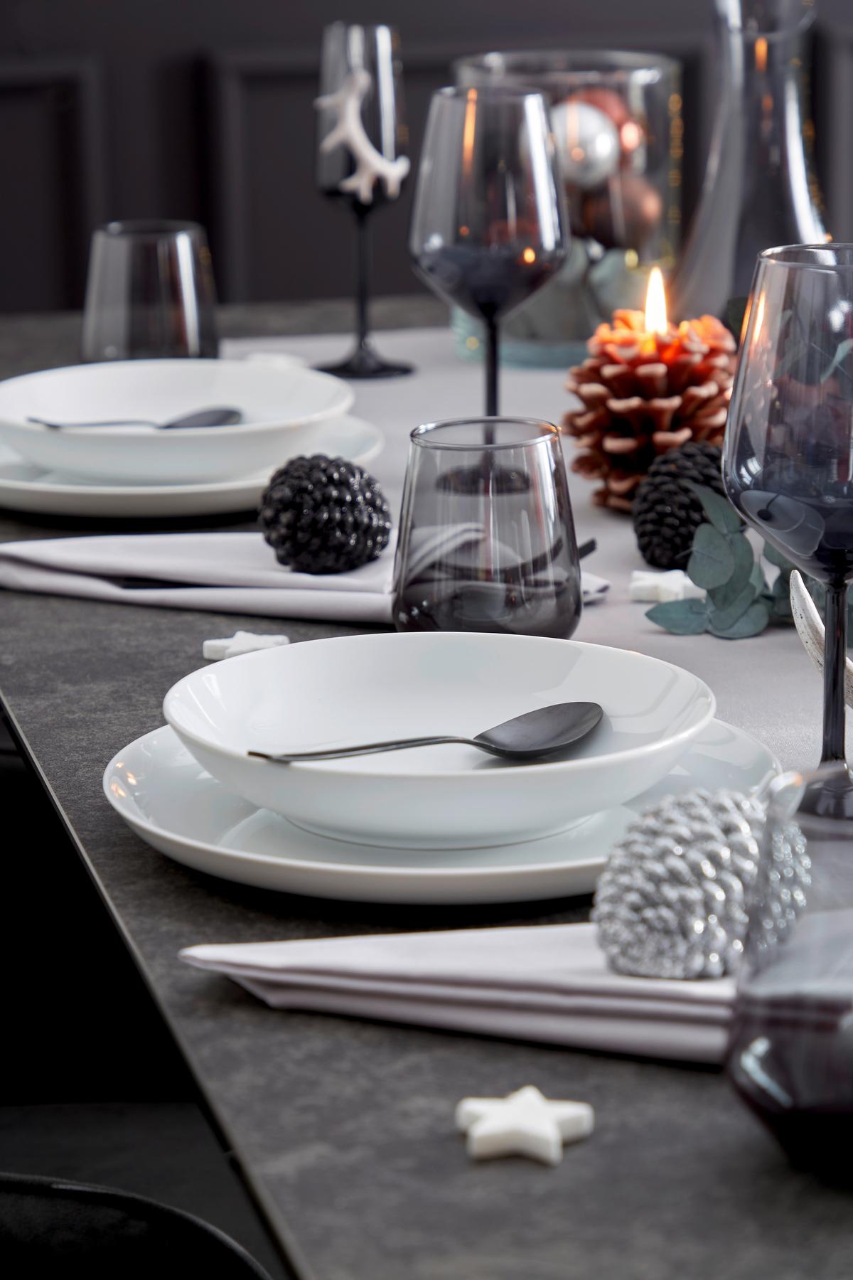 Champagnerglas Mit Smokeeffekt Kavolin Ca. 195 Ml - Schwarz/Grau, Trend, Glas (4,5/22,6cm) - James Wood