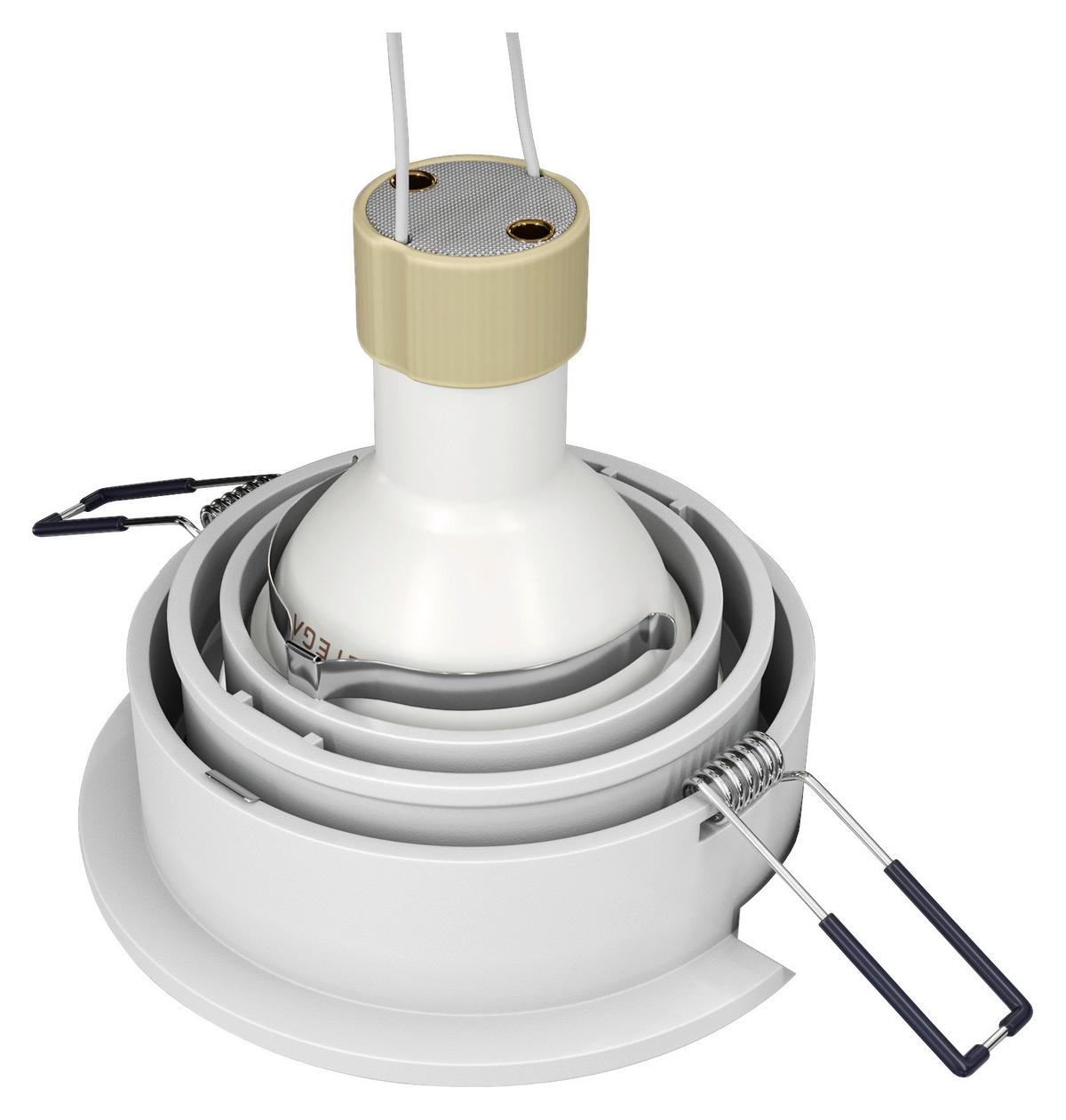 Led-einbauspot Atom - Weiß, Trend, Metall (9,2/4/9,2cm) - MAYTONI