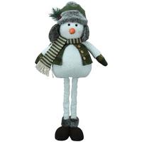 Dekor Hóember Olaf - fehér/szürke, Konventionell, műanyag/textil (25/16/66cm) - Luca Bessoni