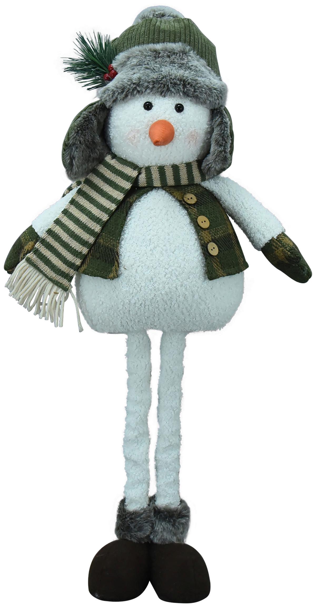 Dekor Hóember Olaf - fehér/szürke, Konventionell, műanyag/textil (25/16/66cm) - Luca Bessoni