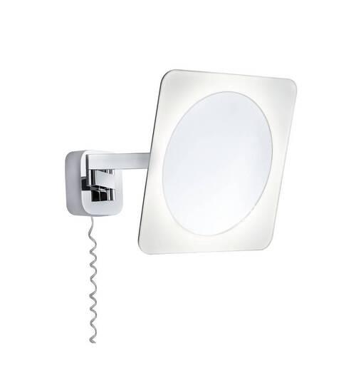 LED-Wandleuchte 1-Flammig Rechteckige Form - Chromfarben/Weiß, Basics, Metall (23/23cm) - Paulmann