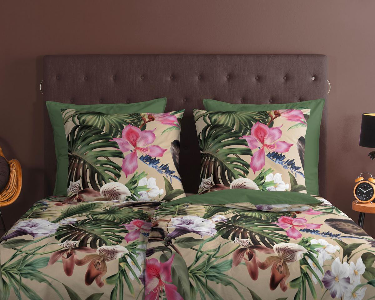 WENDEBETTWÄSCHE IRZE - Sandfarben/Naturfarben, Design, Textil (140/200cm)