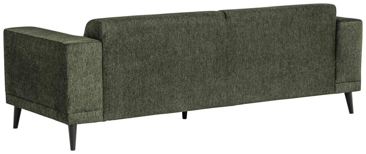 3-Sitzer-Sofa Oslo Grün B: 218 cm - Schwarz/Grün, Design, Textil (218/77/93cm) - MID.YOU