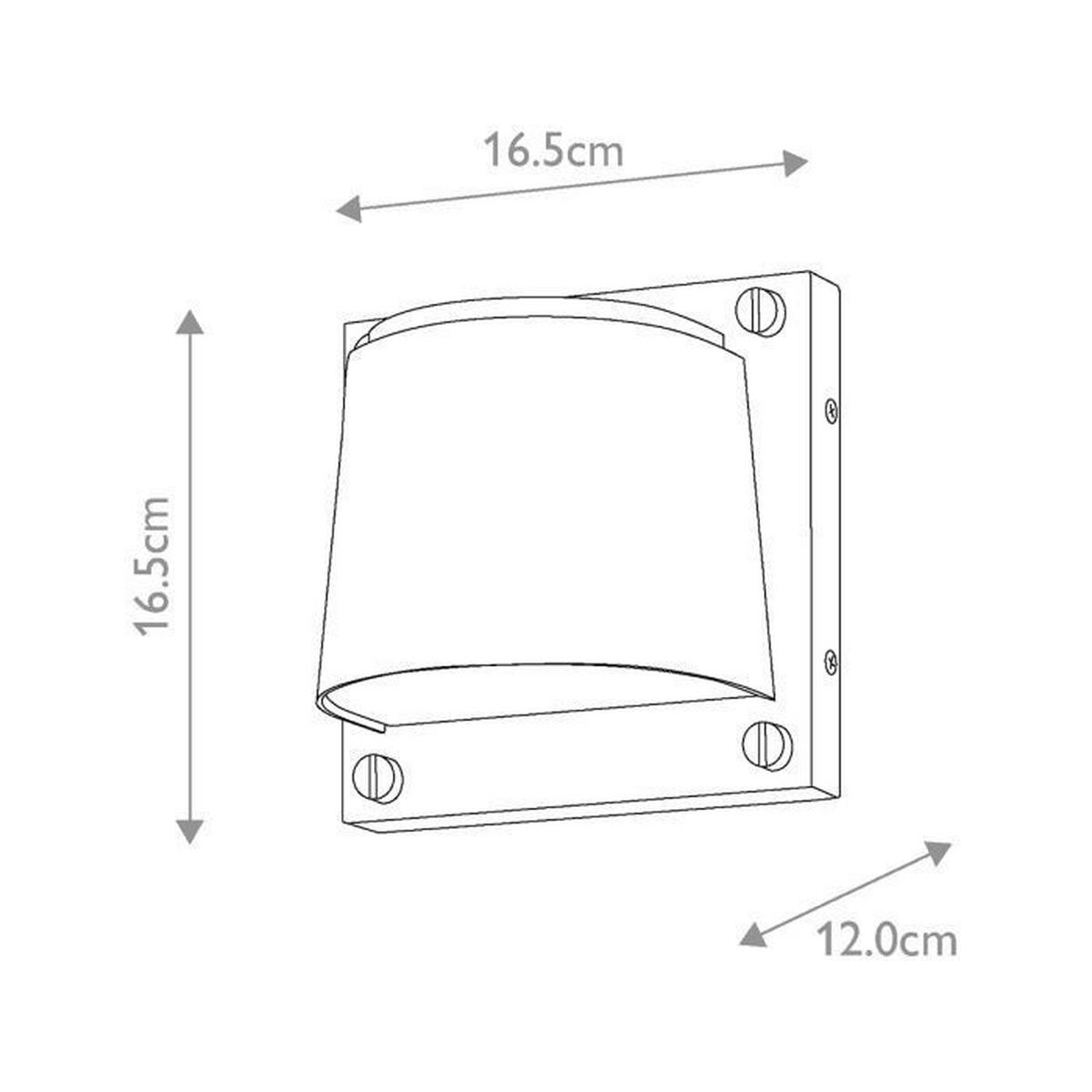 Kültéri Falilámpa Hk-Scout-Bk - fekete, Konventionell, műanyag/fém (12/16.5/16.5cm) - Elstead Lighting