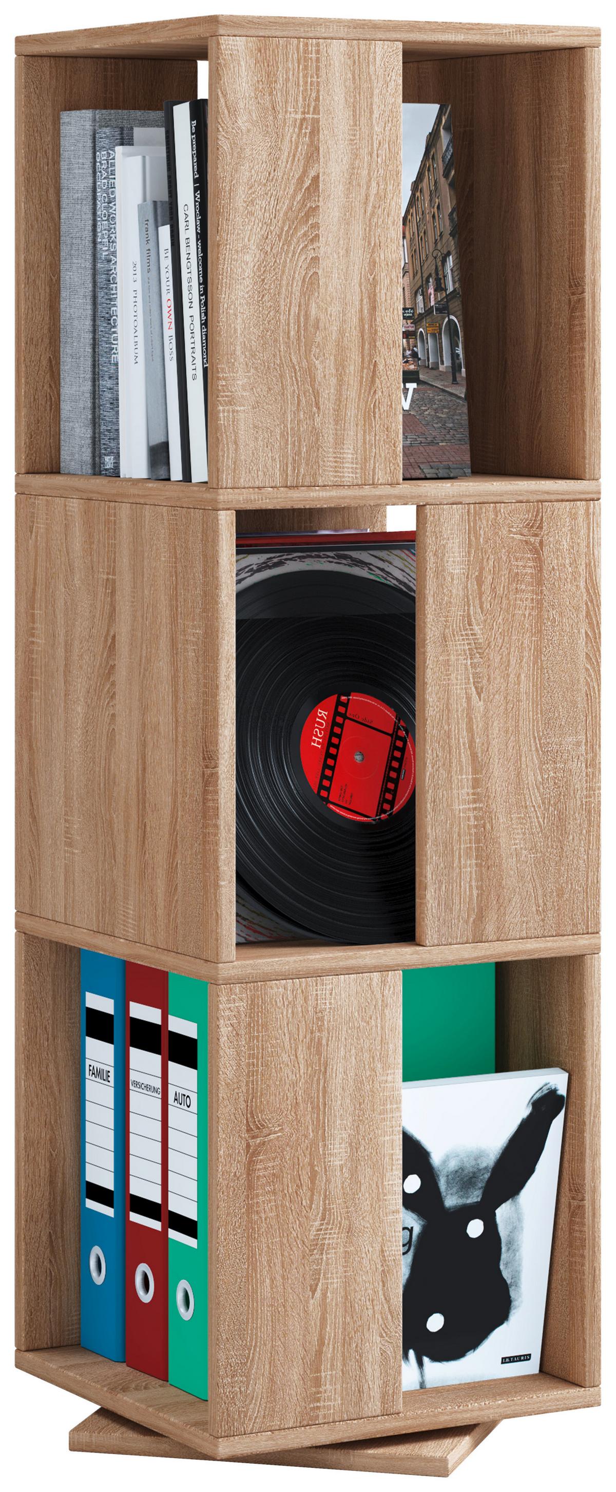 Standregal Drehbar Stifta Xl B: 34 Cm Sonoma Eiche Dekor - Sonoma Eiche, Basics, Holzwerkstoff (34/109/34cm) - MID.YOU