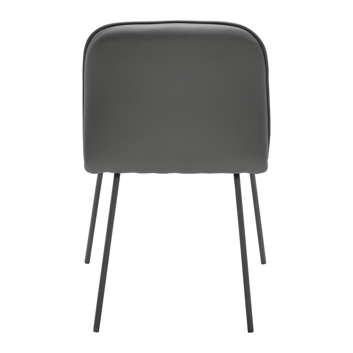 Stolička Ellis sivá - čierna/sivá, Modern, kov/drevo (43/80/50cm) - Bessagi Home
