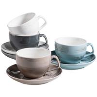 Kaffeeservice Derby Blau Grau Weiß Beige - Blau/Beige, Basics, Keramik (40/30/20cm) - Mäser