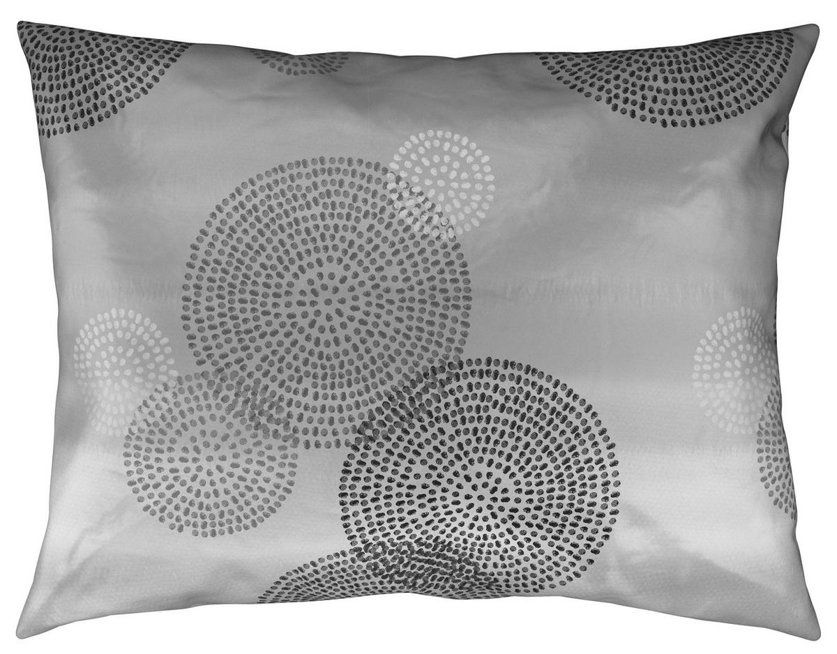 Bettwäsche 140x200 cm Rebecca Baumwolle Grau Kreise - Grau, ROMANTIK / LANDHAUS, Textil - James Wood