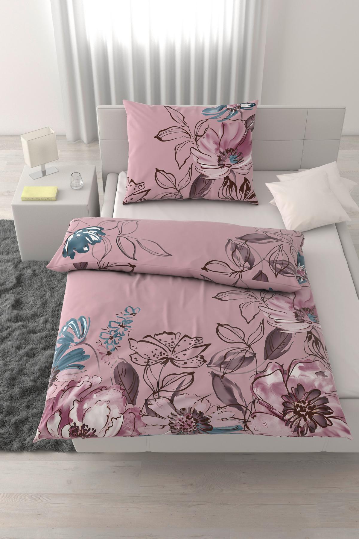 POSTEĽNÁ BIELIZEŇ TOULON - hnedofialová, Modern, textil (140/200cm) - Mömax