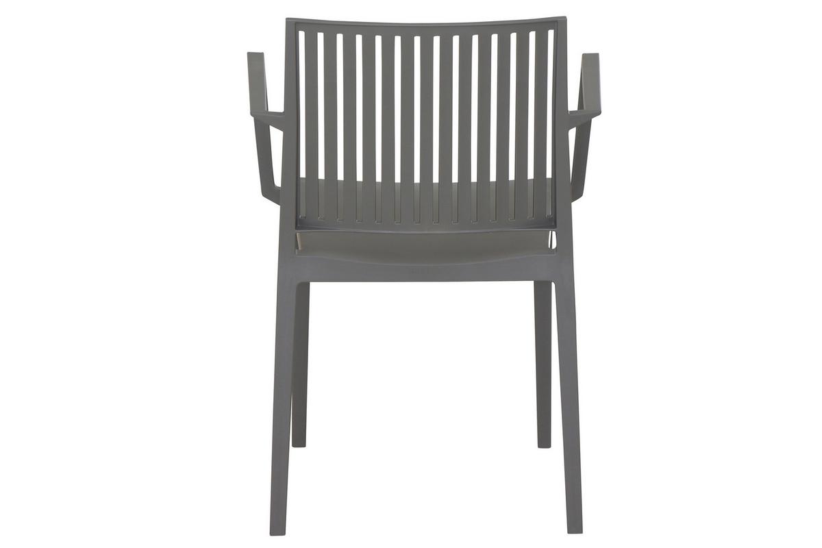 Gartengarnitur T20219 - Anthrazit/Grau, Basics, Holzwerkstoff/Kunststoff (80/80/80cm) - Siena Garden