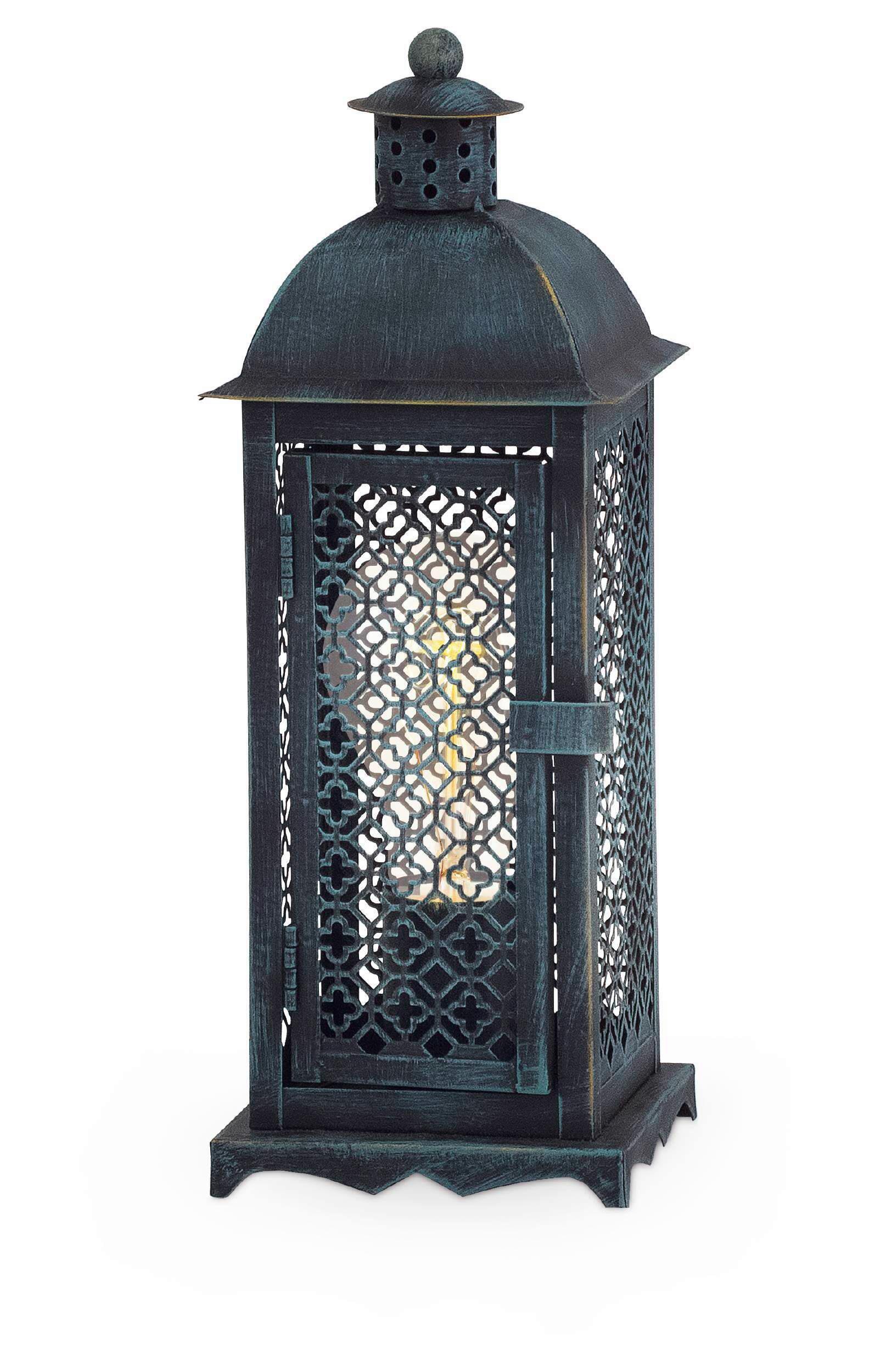 Tischleuchte 49285_winsham - Grün, KONVENTIONELL, Metall (12/12/33cm) - Eglo