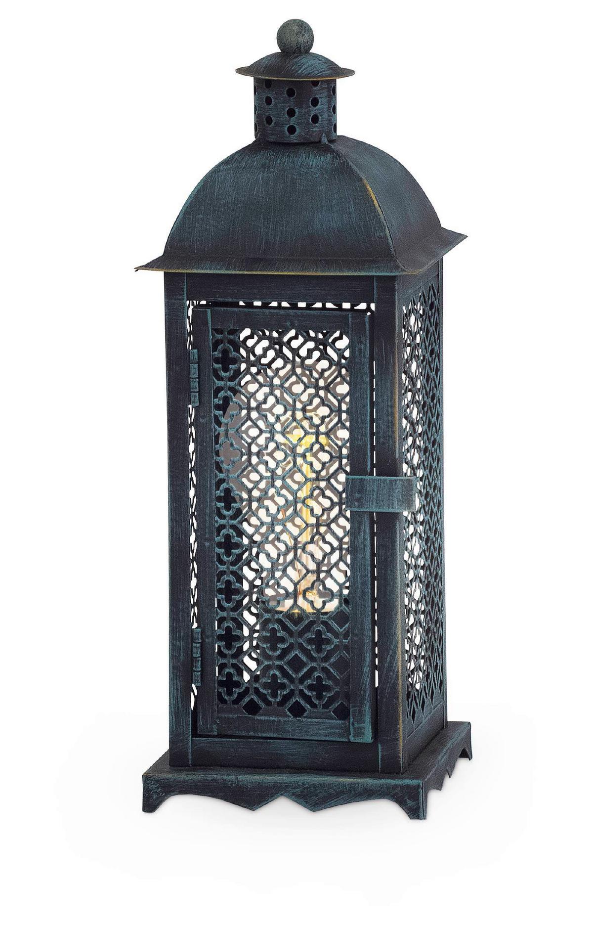 Tischleuchte 49285_winsham - Grün, KONVENTIONELL, Metall (12/12/33cm) - Eglo