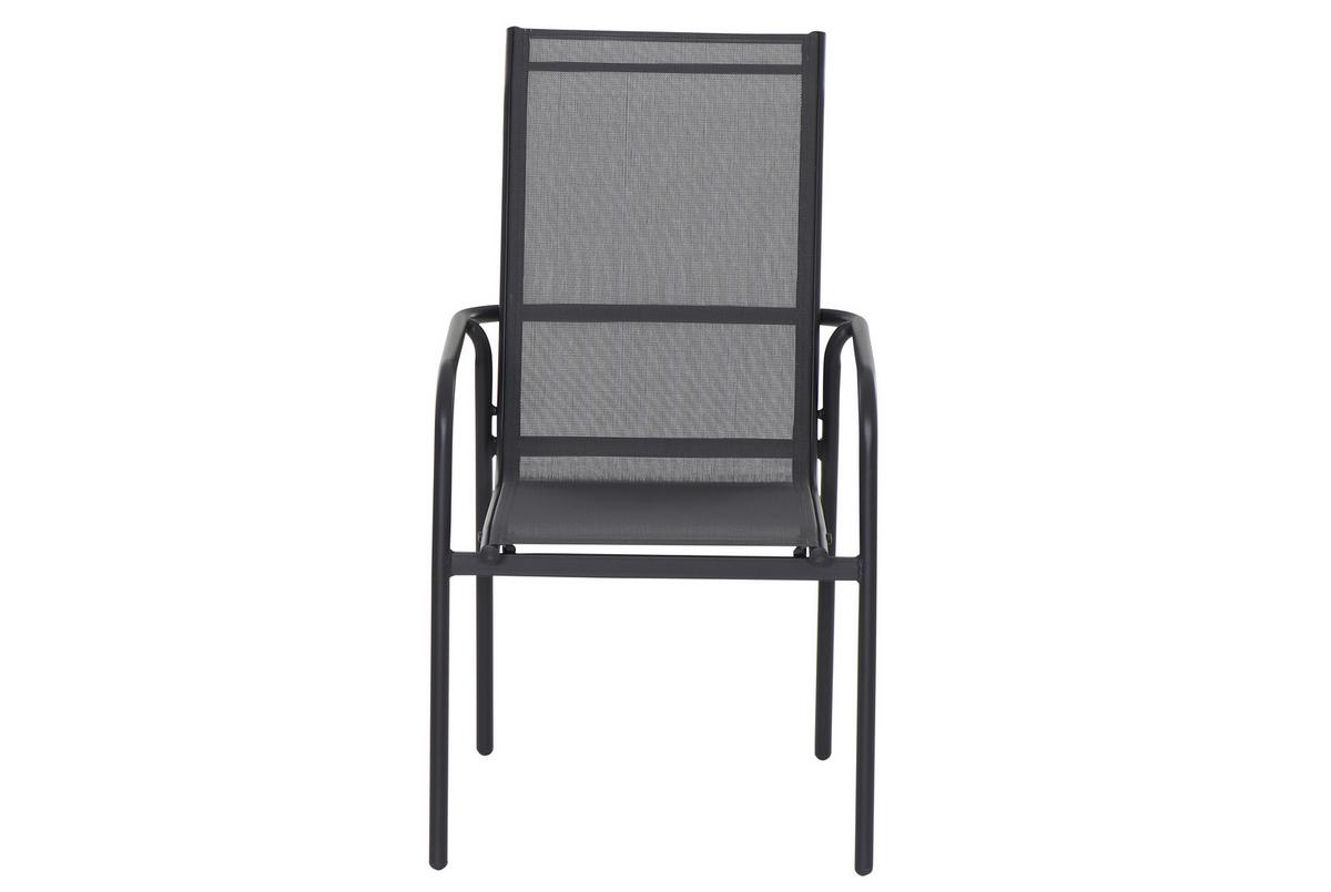 Gartengarnitur 7-tlg. Torino Aus Metall/glas/textil - Grau, MODERN, Glas/Textil (150/74/90cm) - Beldano