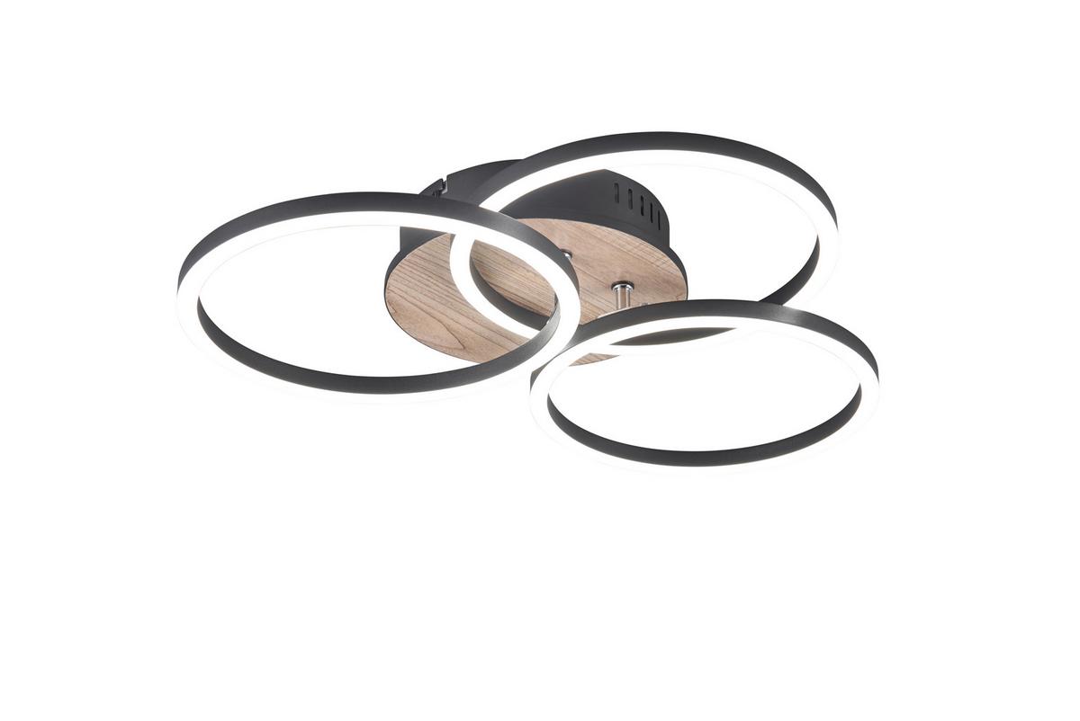 LED-Deckenleuchte R62823135 Circle - Braun, Design, Kunststoff (44/9,5cm)