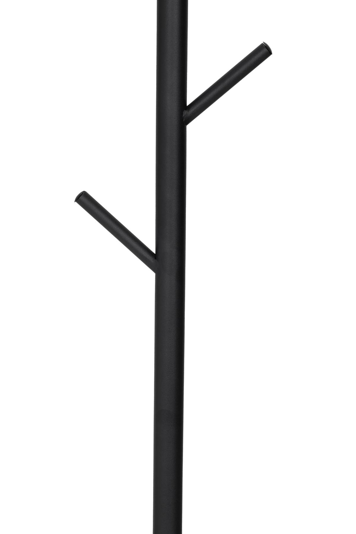 KLEIDERSTÄNDER Schwarz B: 28cm - Schwarz, MODERN, Metall (28/176/28cm) - P & B