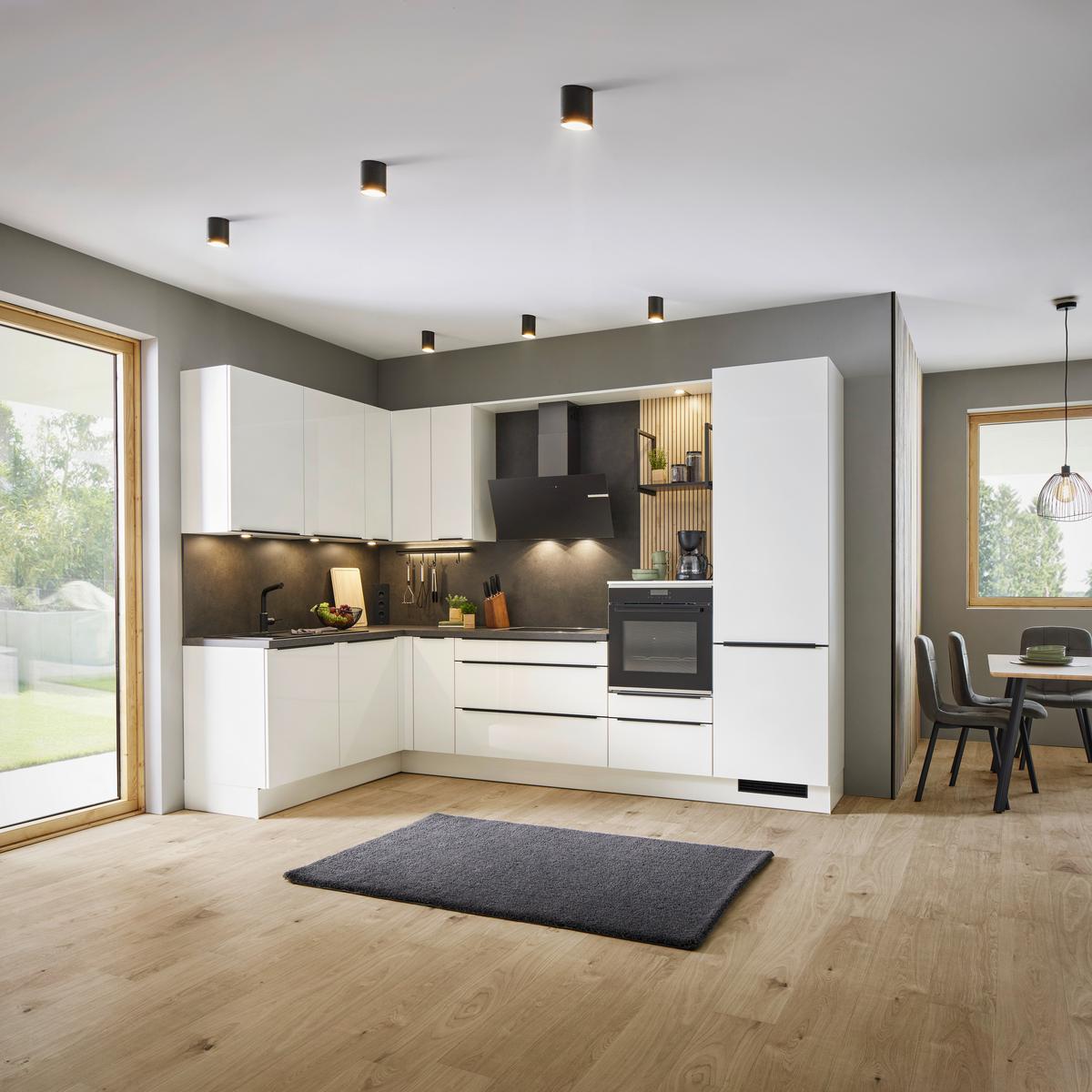 Eckküche Ip4050 - Basics, Holzwerkstoff (185/315cm) - Impuls