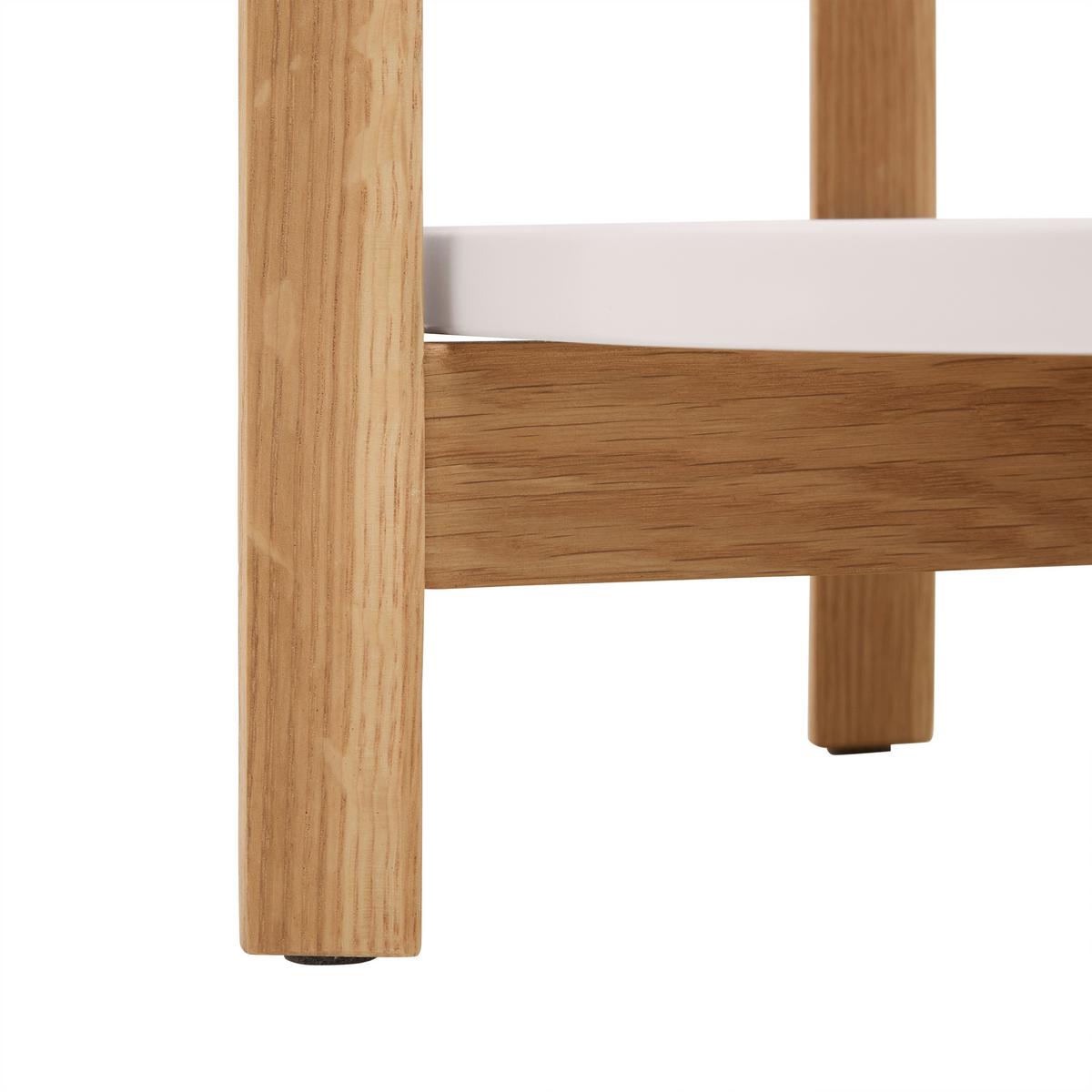 KONFERENČNÝ STOLÍK STRUT - biela/prírodná farba, Modern, drevo/kompozitné drevo (100/50/45cm) - Mömax
