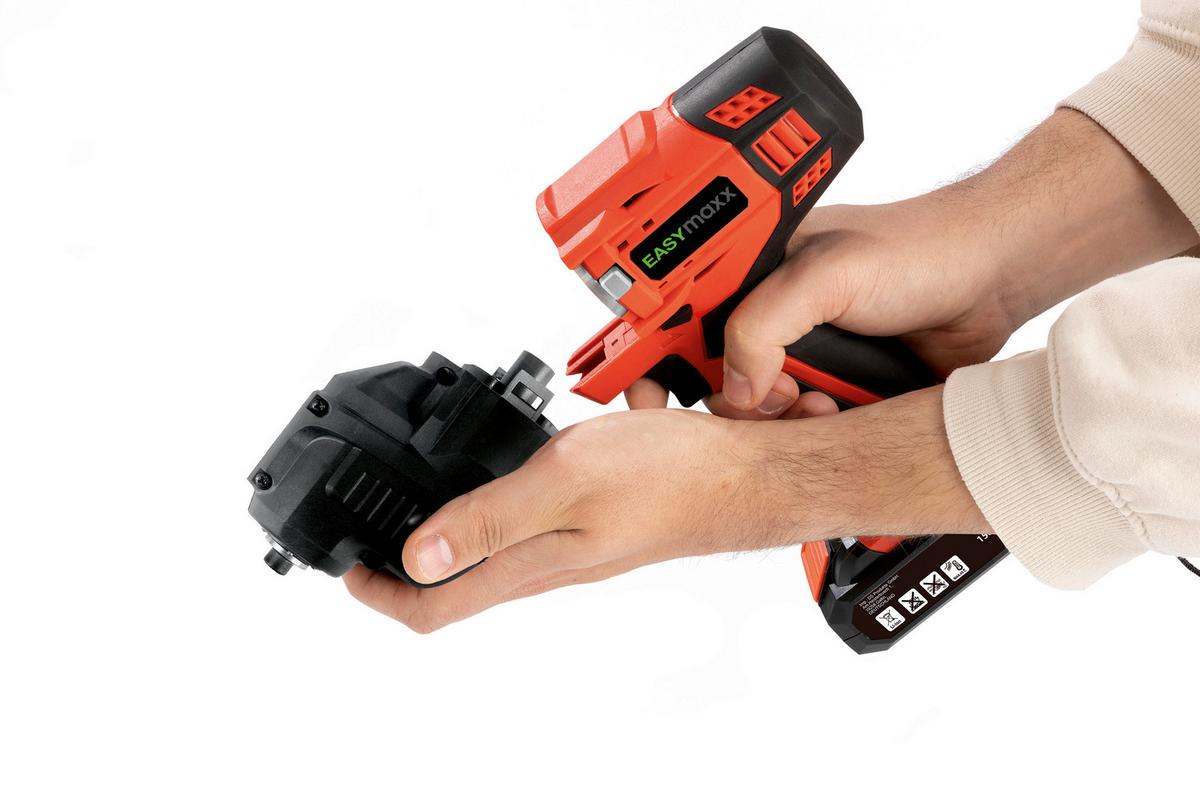 Akkuschrauber Easy Maxx 20 V, 0-550 U/Min, Rot/Schwarz - Rot/Schwarz, Basics, Kunststoff/Metall (31/11,5/41,5cm)