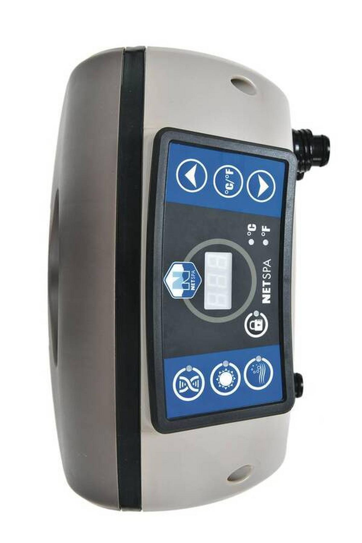 Whirlpool Aufblasbar Netspa Boa Ø 195 X H 70 cm - Schwarz/Grau, Basics, Kunststoff/Metall (195/70cm)