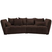 Boxspringová pohovka SOFI, hnědá - černá/hnědá, Moderní, textil (294/93/152cm) - Premium Living